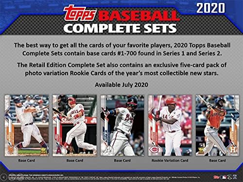 2020 Topps Baseball Set Factory Conjunto de varejo versão de 8-set