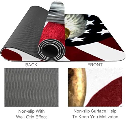 Todo o objetivo de Yoga Mat Exercício e Treino para Yoga, Eagle USA Flag