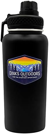 Dinks Sports Water Bottle 32 Oz Garrafas de água Reutiliza Provoos de vazamento - Aço inoxidável dupla parede de parede dupla garrafas