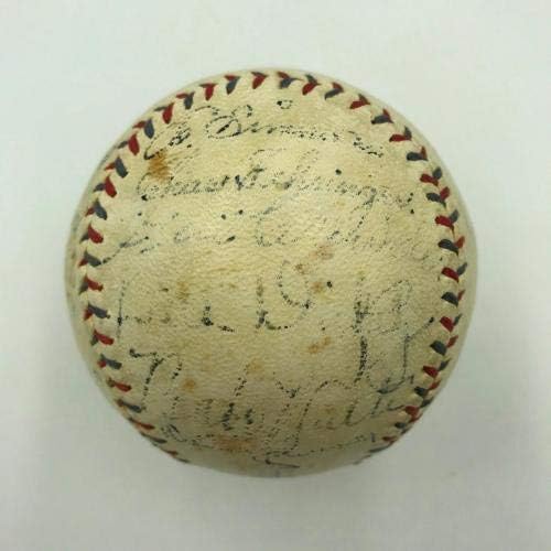 1933 Game inaugural All Star assinado Babeball Ruth Lou Gehrig 21 Sigs PSA - Bolalls autografados
