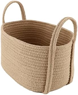 Yahuan tecido de armazenamento de cesta de armazenamento de vime cesto de cesta artesanal de palha natural cestas de corda
