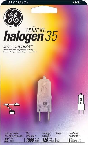 Lâmpada de halogênio ge lâmpadas de mesa, 35 watts, base G8