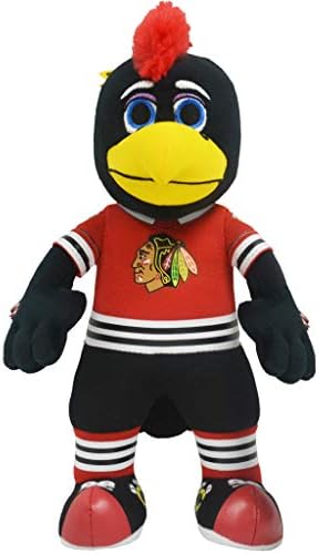Bleacher Creaturas Chicago Blackhawks Tommyhawk 10 Mascot Plush Figura- um mascote para brincar ou exibir