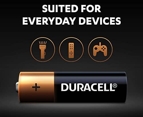 DURACELL - Baterias alcalinas AAA de Coppertop - Triple uma bateria para todos os fins de fins para casa e negócios - 40 contagem