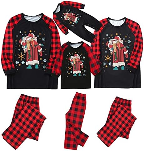 Família, Natal, pijamas de Natal para a família e cães combinando com brechas de pijamas para família Chri