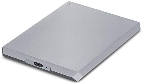 Lacie Mobile Drive 2TB disco rígido externo HDD-Espaço Gray USB-C USB 3.0, para laptop de estação de trabalho para computadores