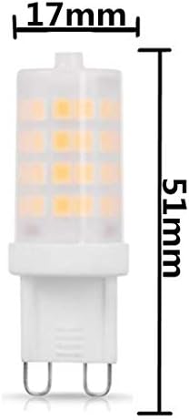 JKLCOM G9 Bulbos LED G9 Luzes de milho led de 3000k brancos de 4wwwarm para iluminação de iluminação de casa lustre de argola de