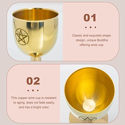 2pcs Budismo para Buda Yoga Brass Incense Brass Licor Bar Decoração Adoração Sagrada Artesanato Padrão Decorativo Metal