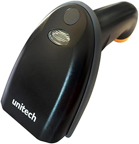 Unitech America MS846 2D Imager Handheld Barcode Scanner, cabo com fio, cabo USB, plug and play, com suporte, MS846-TUCB00-SG