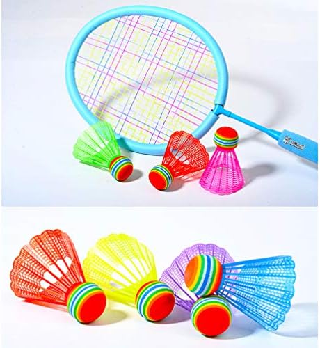 Veemon Badminton Shuttlecocks coloridos arremessos de armas de passarinhos 20pcs para crianças adultos acessórios para treinamento