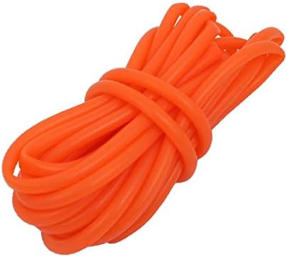 X-Dree 4mmx6mm resistente ao calor Tubo de tubo de tubo de borracha de borracha de borracha Liga-laranja de 5 metros de comprimento