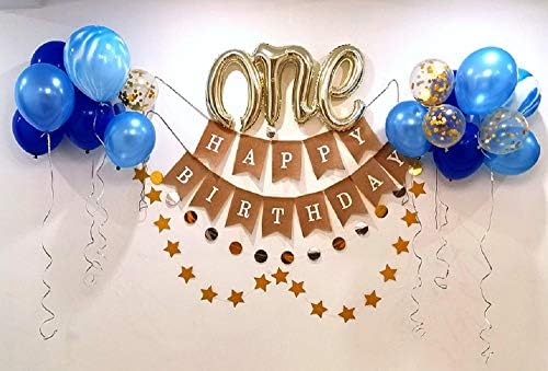Gugelives pendurados scripts balão de script “One” Word - 30 ”Classic Gold Air Balloons - Conjunto de 1 balão - perfeito