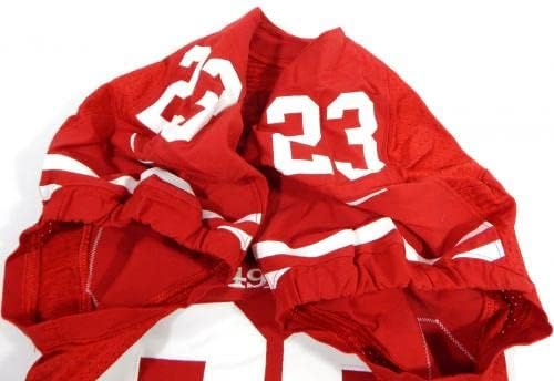 2012 SAN FRANCISCO 49ers Lamichael James 23 Jogo emitido Red Jersey 38 79 - Jerseys de Jerseys usados ​​na NFL não assinada