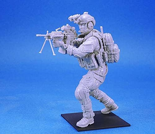 Goodmoel 1/16 com tema militar dos EUA Soldier Resin Model Kit/Soldado de soldado não montado e sem cor Kit de fundição/AE-5285