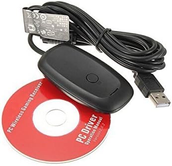 DONOP 2 PACK PC preto PC Wireless Controller Gaming Adaptador USB Receiver para PC Xbox 360