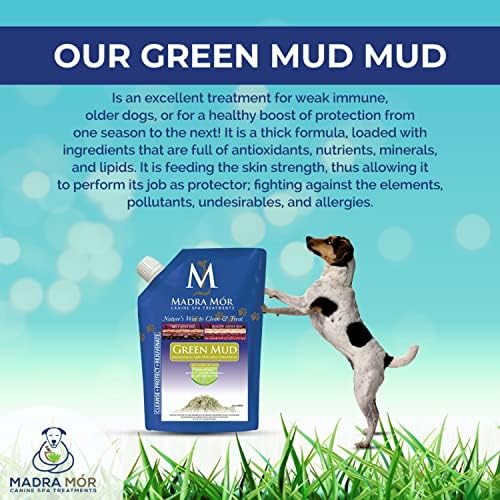 Madra Mor Green Mud Dog Wash Spa Cão itens essenciais | Banho de cachorro para cuidar de cães | Pele seca para cães Tratamento
