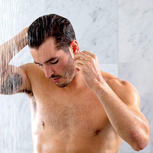 Lavagem corporal acidentada e elegante + shampoo e pacote de condicionadores para homens