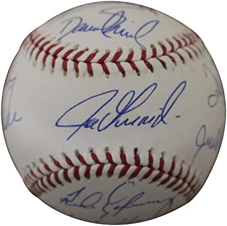 1993 Equipe do Colorado Rockies autografou/assinado OML Baseball 9 Sigs JSA 25642 - Bolalls autografados