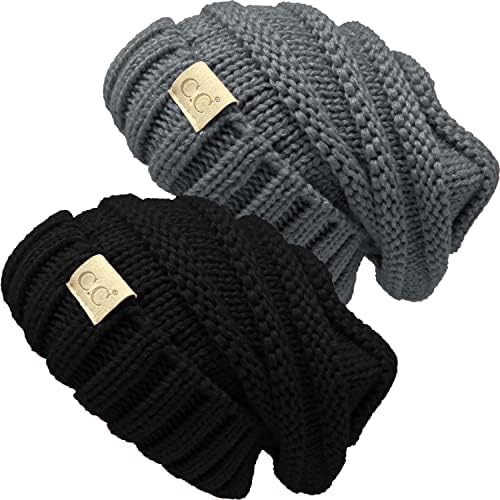 Funky Junque Knit Feanie Hat for Kids Baby Baby tamanho grande de inverno Chapéus de esqui de inverno Cap meninos meninas