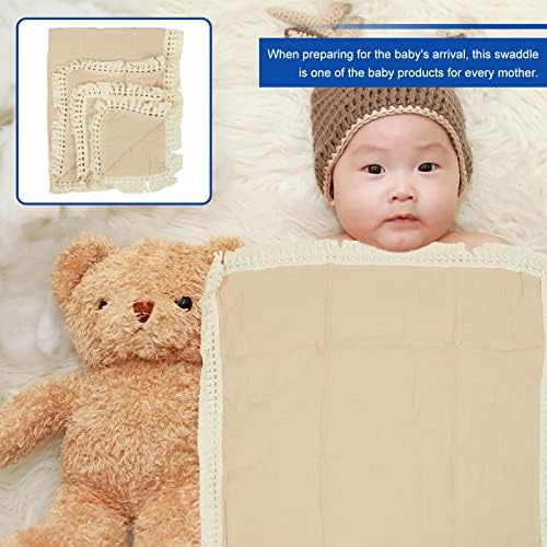 PartyKindom 1 PC Recém -nascido Blanket Galze Banho Infantil Toalha Taxada Projeto de Baby para Decorações de Casa/Parede/Sala