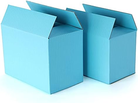 Shukele LPHZ914 5pcs/10pcs Caixa de embalagem azul 3 camada de papel de papel de papel de papelão de papel de presente para
