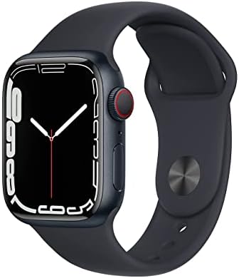 Apple Watch Series 7 Midnight Aluminium Case With Midnight Sport Band, regular