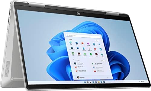 HP Pavilion X360 2-em-1 Laptop 2022, tela sensível ao toque de 14 FHD IPS, plataforma Intel Evo, 12th Core i5-1235U,