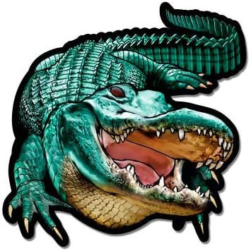 GT Graphics Alligator Gator Jaws - adesivo de vinil Decalque impermeável