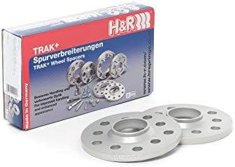 H&R (30957161SW TRAK+ DR Adaptador de roda parafuso, preto, 15mm
