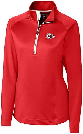 Cutter & Buck feminino NFL Jackson Half-Zip Overknit Pullover Jacket