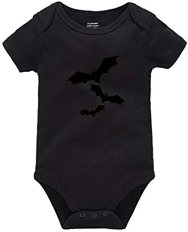 Night Bat Infant escalando roupas de manga curta de uma peça de bebê de uma peça de bebê de 0 a 6 meses