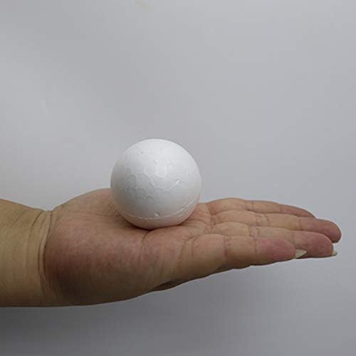 Bolas de espuma artesanal, 2 polegadas 56pack, bola redonda lisa de poliestireno, para suprimentos de artesanato, projeto