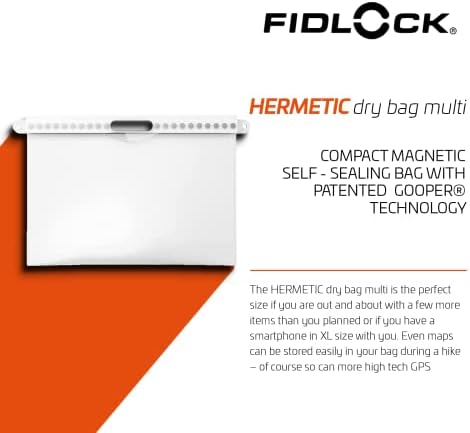 Fidlock Hermetic Multi Dry Bag com tecnologia Gooper transparente