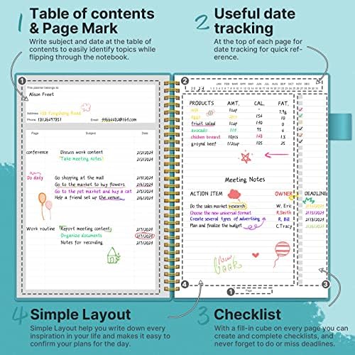 Regolden-Book para fazer notebook Planner List, Lista de verificação de planejador diário para organizar suas tarefas diárias,