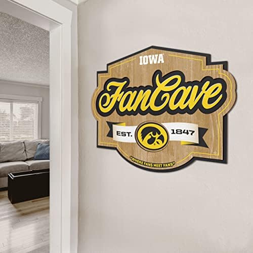 Youthefan NCAA Iowa Hawkeyes Fan Cave Sign