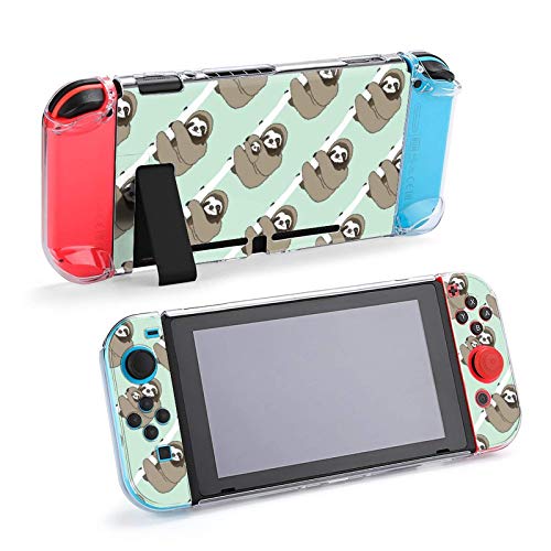 Caso para Nintendo Switch, Cute Sleth Cinco Pieces Definirá acessórios de console de casos de capa protetores para o Switch