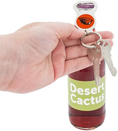 Desert Cactus Oregon State University abridor de garrafas Keychain Beavers OSU Chaves de carro