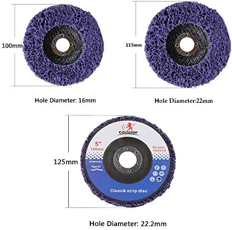 Junte -se à roda de removedor de ferrugem roxa de 15pcs, oxidação da roda de roda abrasiva de oxidação da roda abrasiva Ferramenta