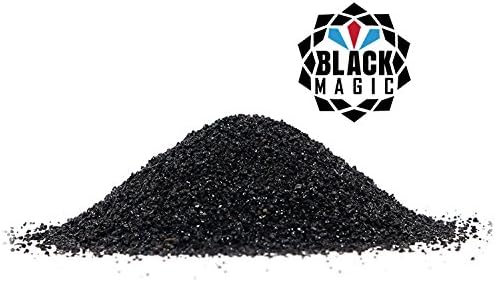 Black Magic Coal Slag Tamanho: 30-60 Fine: Limpeza leve, Lucle Perfil, 1,5-2 mil, Blast Blast Resultado