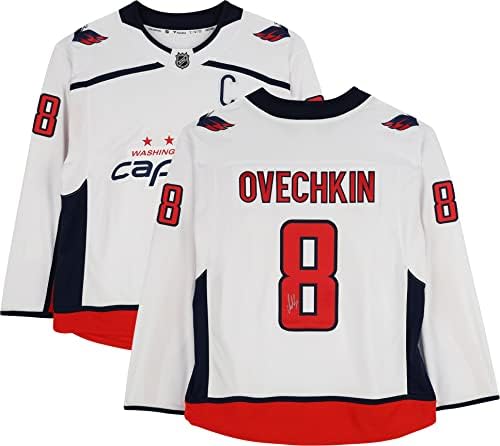 Alex Ovechkin Washington Capitals Autografou White Fanatics Breakaway Jersey - Jerseys autografadas da NHL