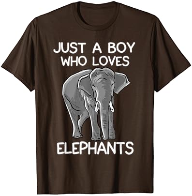 Apenas um garoto que ama elefantes amantes de elefantes engraçados para homens camiseta
