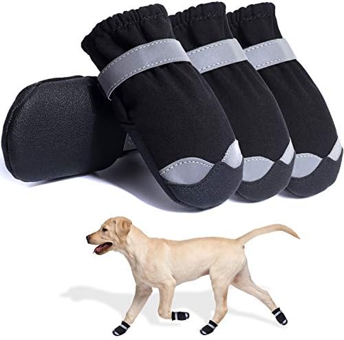 Sapatos para cães para o verão Botas de pavimento quente e protetores de pata neve inverno cães médios grandes protetor de pata à