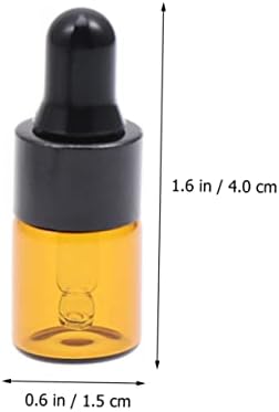 Solustre 50pcs Amostras de maquiagem Recipientes de líquido Viajar Soop Soop Bottles essencial Oil Garrafs Amber Gotes Gotas Gotas de