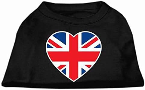 Mirage Pet Products Flag British Heart Sleat Print camisa, xx-grande, roxo