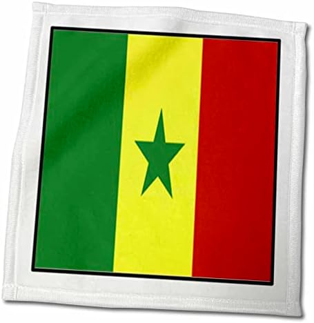 Botões de bandeira mundial de Florene 3drose - foto do botão de bandeira senegal - toalhas
