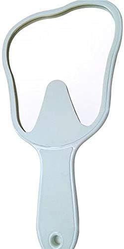 Eustoma 5pcs espelho de mão pequeno espelho de mão em forma de dente espelho de maquiagem espelho fofo