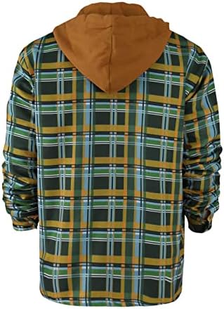 jaquetas de inverno pxloco para homens, masculino lingado com capuz de jaquetas de algodão lã de flanela forrada camisetas sherpa