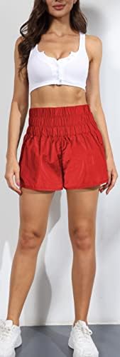Newsite Women Feminino Casual Soloso Shorts Elastic Elastic Smock Summer Summer Quick Dry Shorts Com Liner