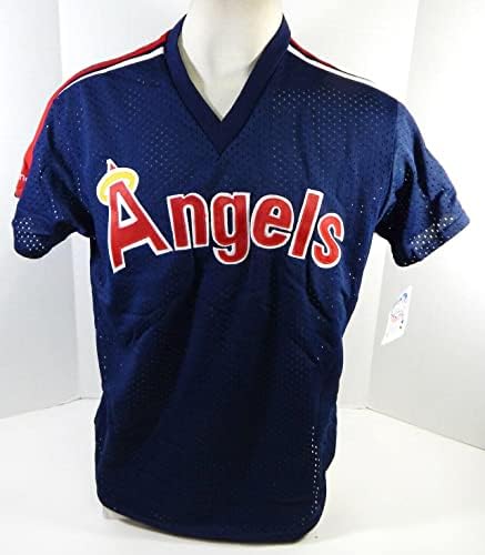 1983-90 California Angels Blank Game Emitido Blue Jersey Batting Practice XL 883 - Jerseys MLB usada para jogo MLB