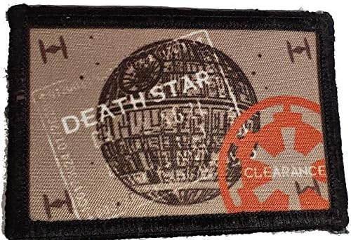 Star Wars Death Star Passaporte Moral do selo. 2x3 Hook and Loop Patch. Feito nos EUA